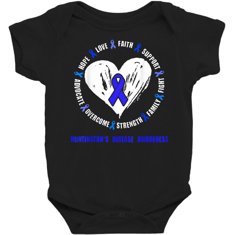 Huntington's Disease Awareness Monogenic disorder Related He T Shirt Baby Bodysuit by lissuttie | Artistshot