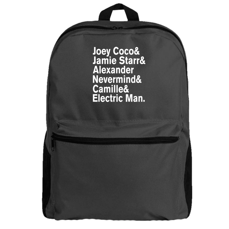 Prince Aliases Joey Coco & Jamie Starr Threads Backpack | Artistshot