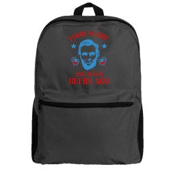 4th of july four score and seven beers ago Backpack | Artistshot