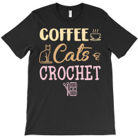 Crocheting T  Shirt Coffee Cats And Crochet Cute Crocheting Design For T-shirt | Artistshot