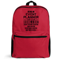 Being An Event Planner Like The Bike Is On Fire Backpack | Artistshot