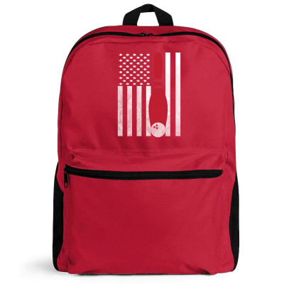 Bowling Bowler - America Usa Flag Backpack Designed By Rardesign