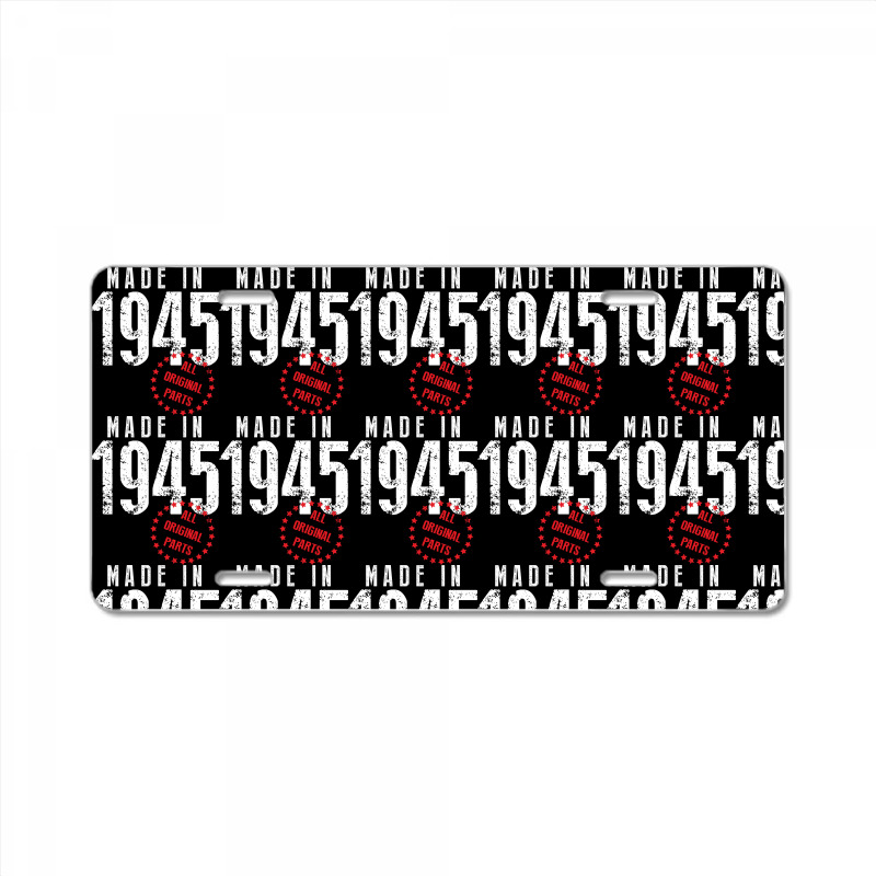 Made In 1945 All Original Parts License Plate | Artistshot