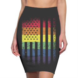 american pride flag Pencil Skirts | Artistshot