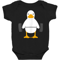 Duck Deadlift Design   Weight Lifting Gym Workout Tank Top Baby Bodysuit | Artistshot