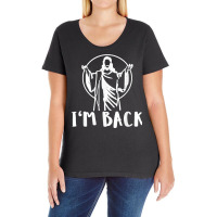 Eastern Jesus Christian Quote I'm Back  Faith Religion T Shirt Ladies Curvy T-shirt | Artistshot