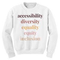 Equality Inclusion Diversity Political Protest Rally March T Shirt Youth Sweatshirt | Artistshot