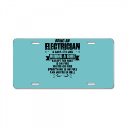 being an electrician copy License Plate | Artistshot