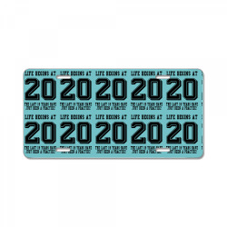 Life Begins At 20... 20th Birthday License Plate | Artistshot