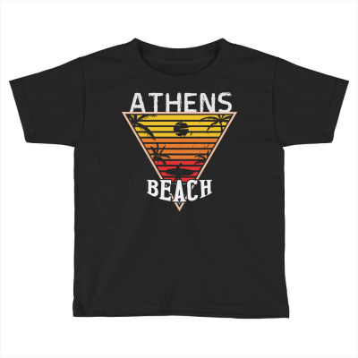 Athens T  Shirt Beach Happiness In Athens T  Shirt Toddler T-shirt Designed By Reginald67592