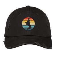 Hip Hop T  Shirt Break Dance Silhouette On A Distressed Retro Sunset D Vintage Cap | Artistshot