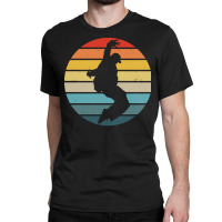 Hip Hop T  Shirt Break Dance Silhouette On A Distressed Retro Sunset D Classic T-shirt | Artistshot