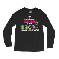 Battery Life Of Night Shift Nurse T  Shirt Battery Life Of Night Shift Long Sleeve Shirts | Artistshot