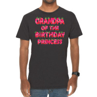 Grandpa Of The Birthday Princess Girl Strawberry Party T Shirt Vintage T-shirt | Artistshot