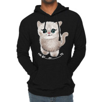 Best Cute Furry Cat T  Shirt Cute Kitty T  Shirt Lightweight Hoodie | Artistshot