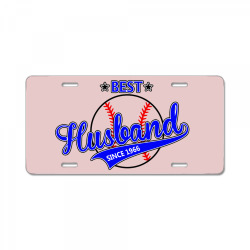 Best Husband Since 1966 - Baseball Husband License Plate | Artistshot