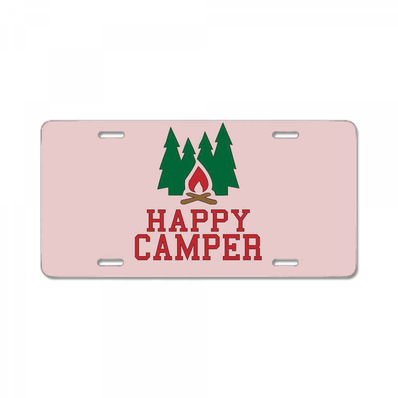 Happy Camper License Plate | Artistshot