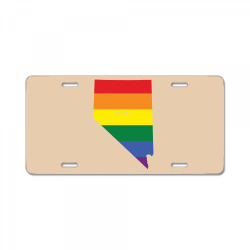 nevada rainbow flag License Plate | Artistshot