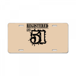 registered no 51 License Plate | Artistshot