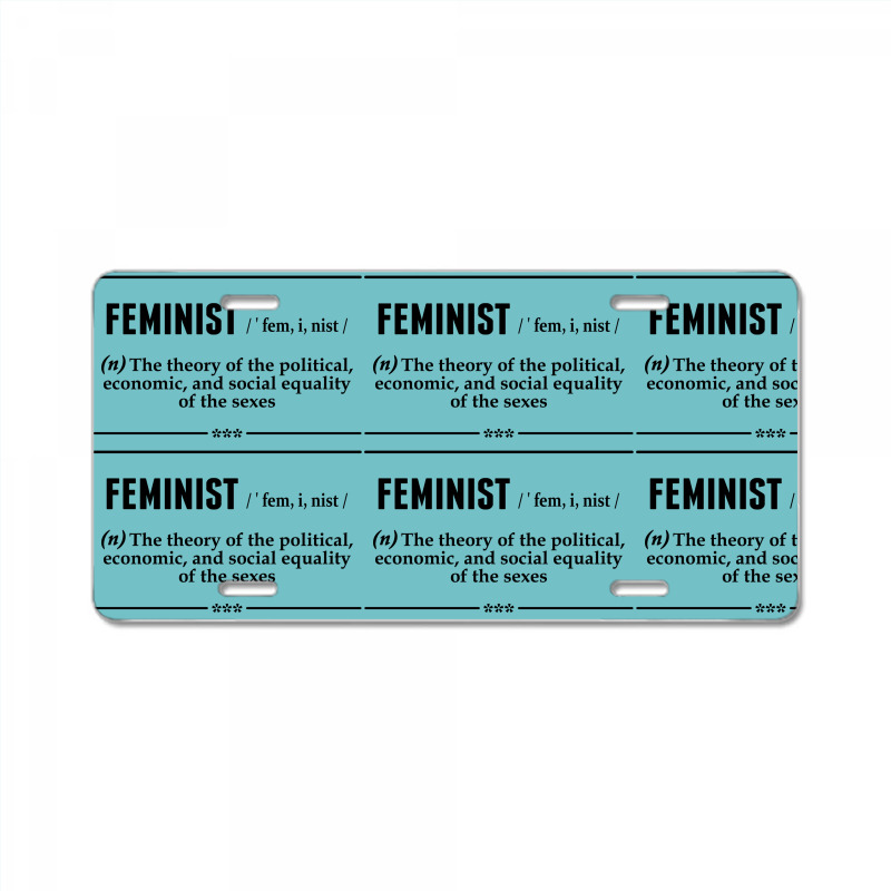 Feminist Noun License Plate | Artistshot