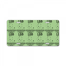 Leo Zodiac Sign License Plate | Artistshot