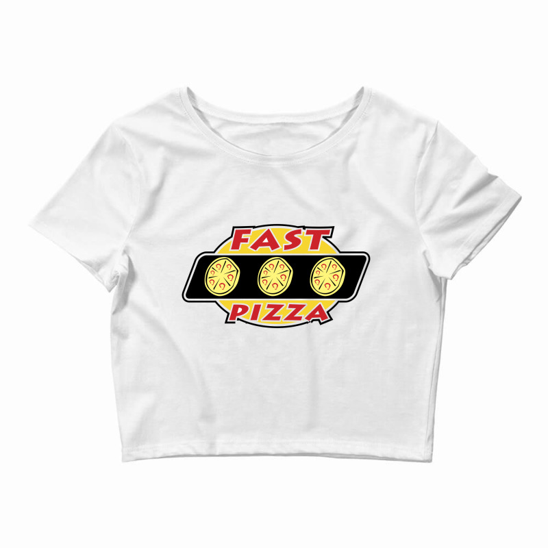 Fast Pizza Crop Top by poore | Artistshot