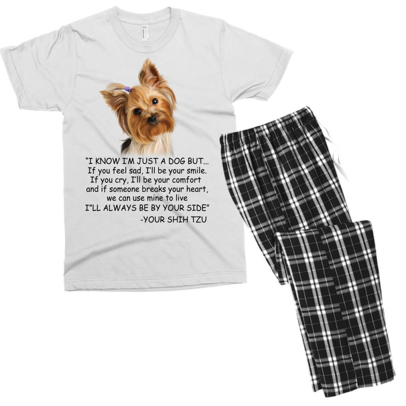 I Know  I'm Just A Dog But If You Feel Sad I'll  Be Your Smile, If You Men's T-shirt Pajama Set by hoainv | Artistshot