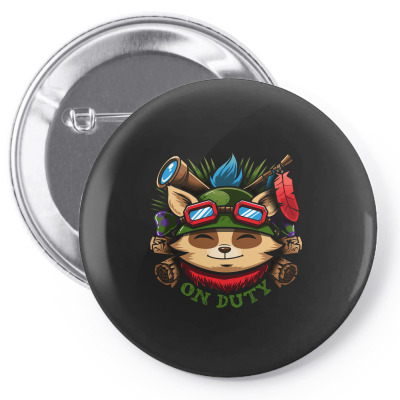 Teemo On Duty Pin-back Button Designed By Mdk Art