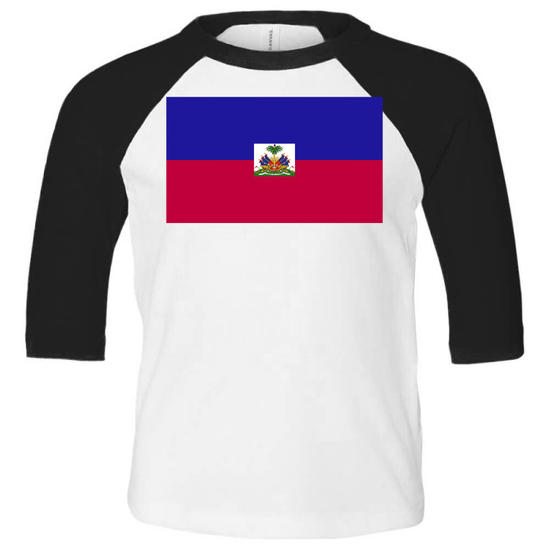 Haiti Flag Toddler 3/4 Sleeve Tee | Artistshot