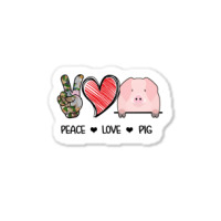 Peace Love Pig Sticker | Artistshot