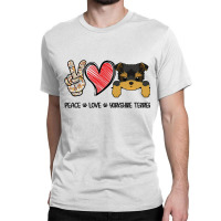 Peace Love Yorkshire Terrier Classic T-shirt | Artistshot