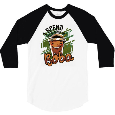 Bubble Tea 3/4 Sleeve Shirt Designed By Igaart