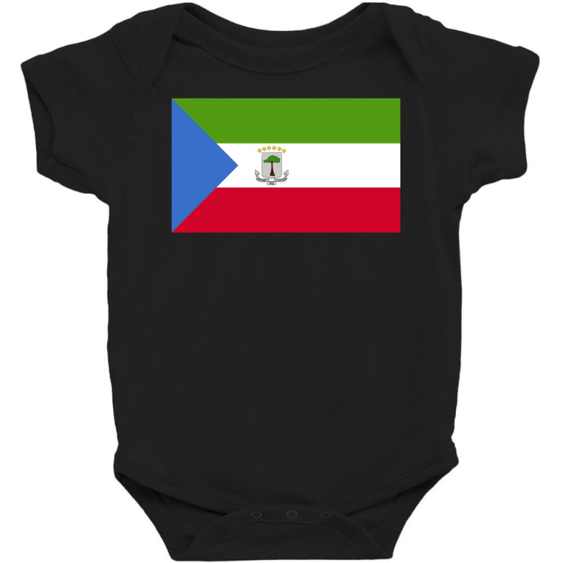 Equatorial Guinea Flag Baby Bodysuit | Artistshot