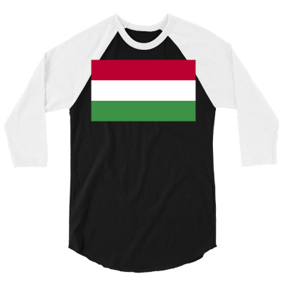 Hungary Flag 3/4 Sleeve Shirt Designed By Sengul