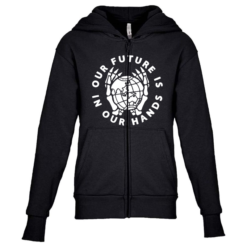 Our Future Is In Our Hands Youth Zipper Hoodie by irnanto | Artistshot