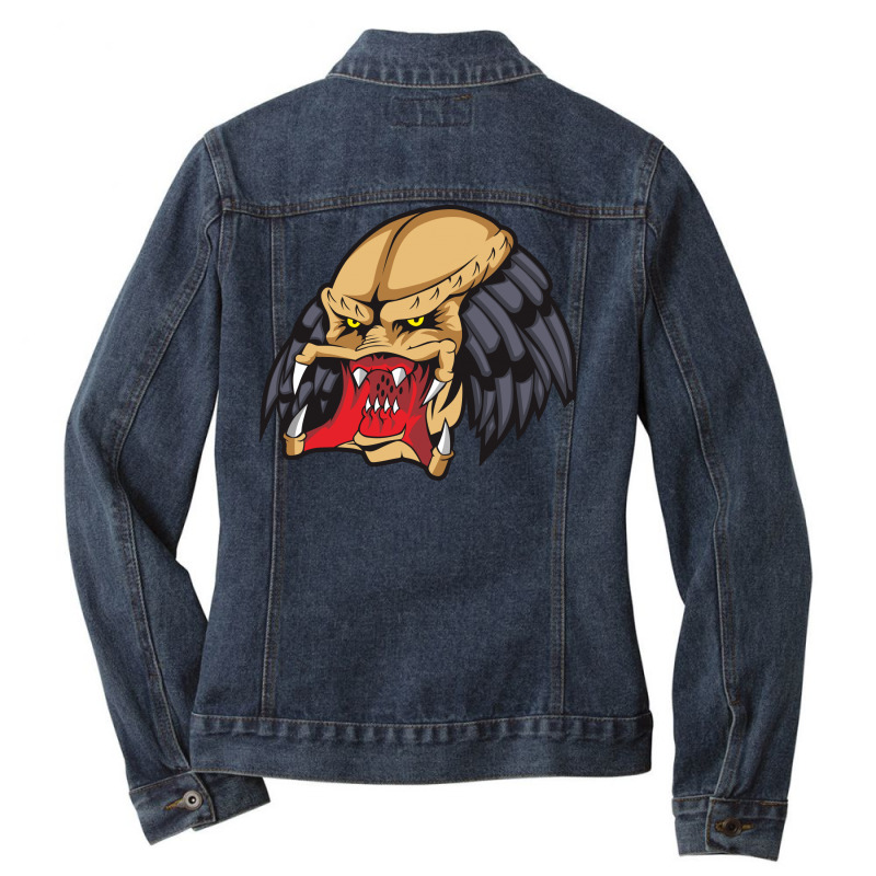 Zombie Predator Ladies Denim Jacket by Chiks | Artistshot