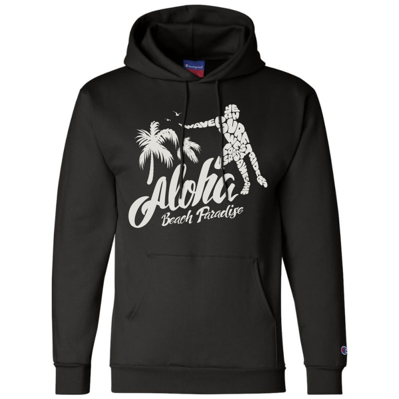 Aloha Beach Paradise Champion Hoodie by Chiks | Artistshot