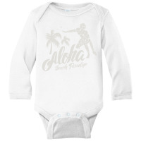 Aloha Beach Paradise Long Sleeve Baby Bodysuit | Artistshot