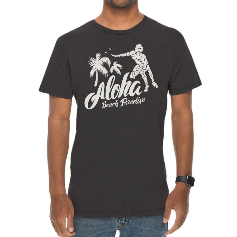 Aloha Beach Paradise Vintage T-Shirt by Chiks | Artistshot