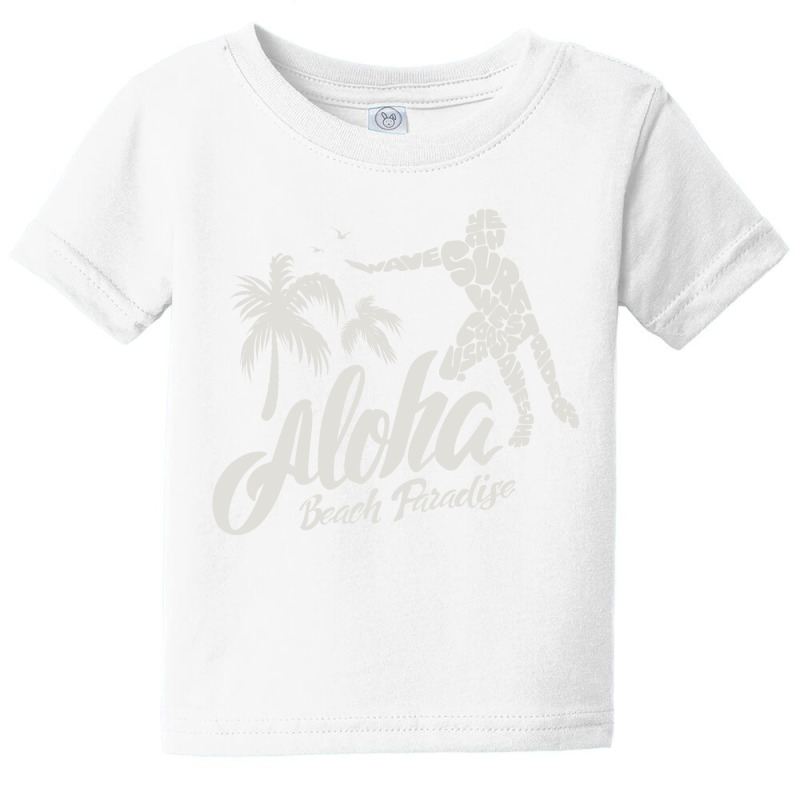 Aloha Beach Paradise Baby Tee by Chiks | Artistshot