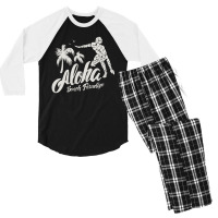 Aloha Beach Paradise Men's 3/4 Sleeve Pajama Set | Artistshot