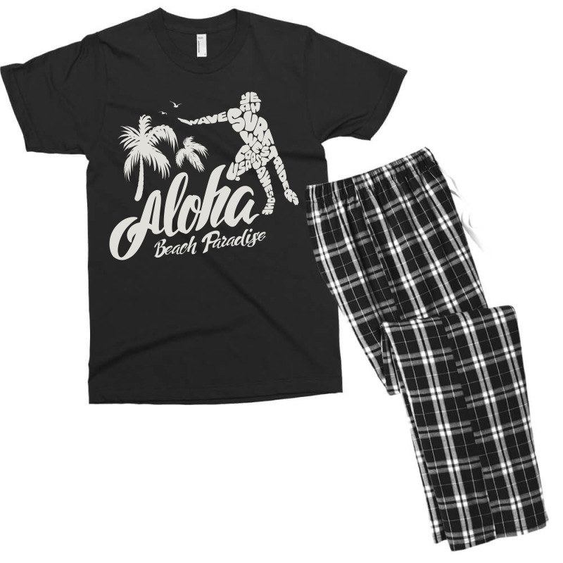 Aloha Beach Paradise Men's T-shirt Pajama Set by Chiks | Artistshot