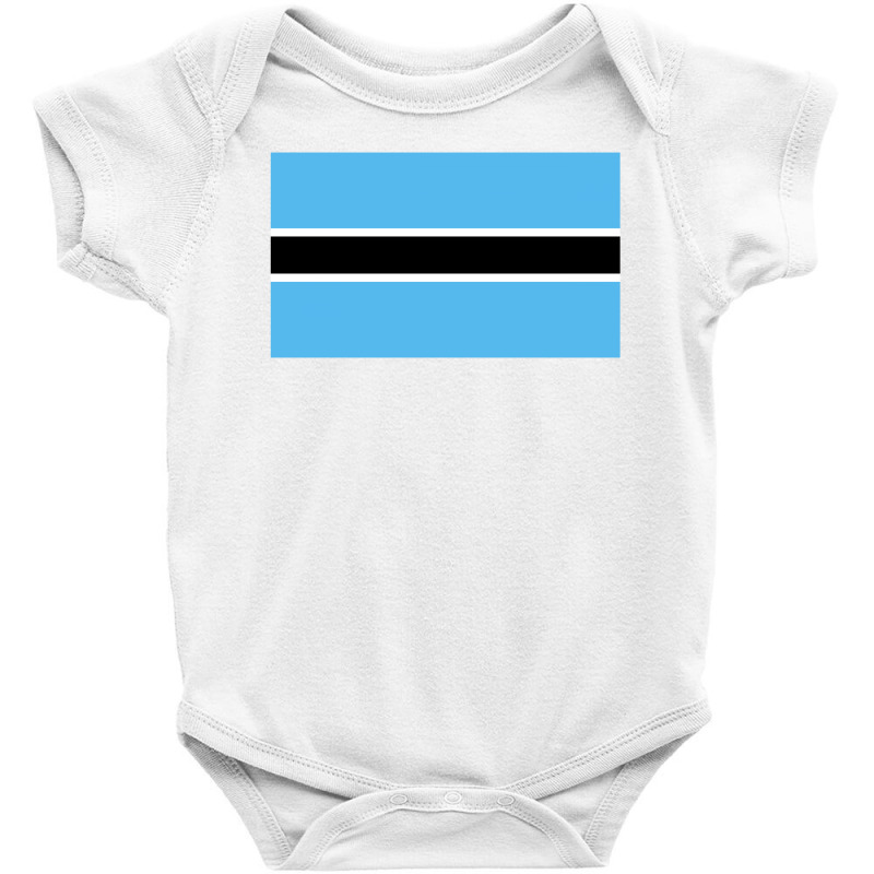 Botswana Flag Baby Bodysuit | Artistshot