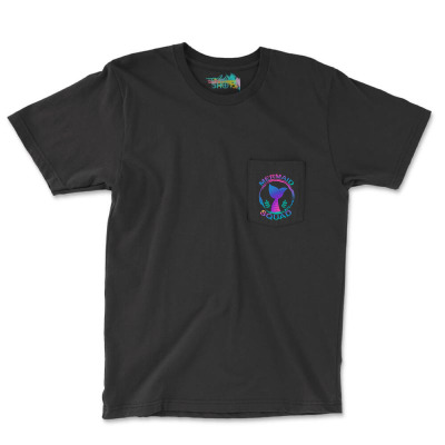 Mermaid Squad Pocket T-shirt Designed By Iconshop