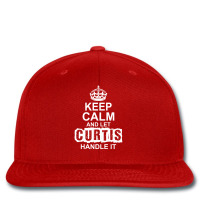 Keep Calm And Let Curtis Handle It Printed Hat | Artistshot