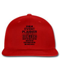 Being An Event Planner Like The Bike Is On Fire Printed Hat | Artistshot
