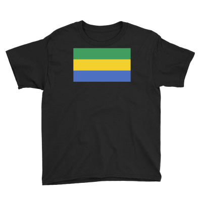 Gabon Flag Youth Tee Designed By Sengul