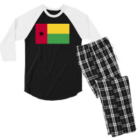 Guinea Bissau Flag Men's 3/4 Sleeve Pajama Set | Artistshot