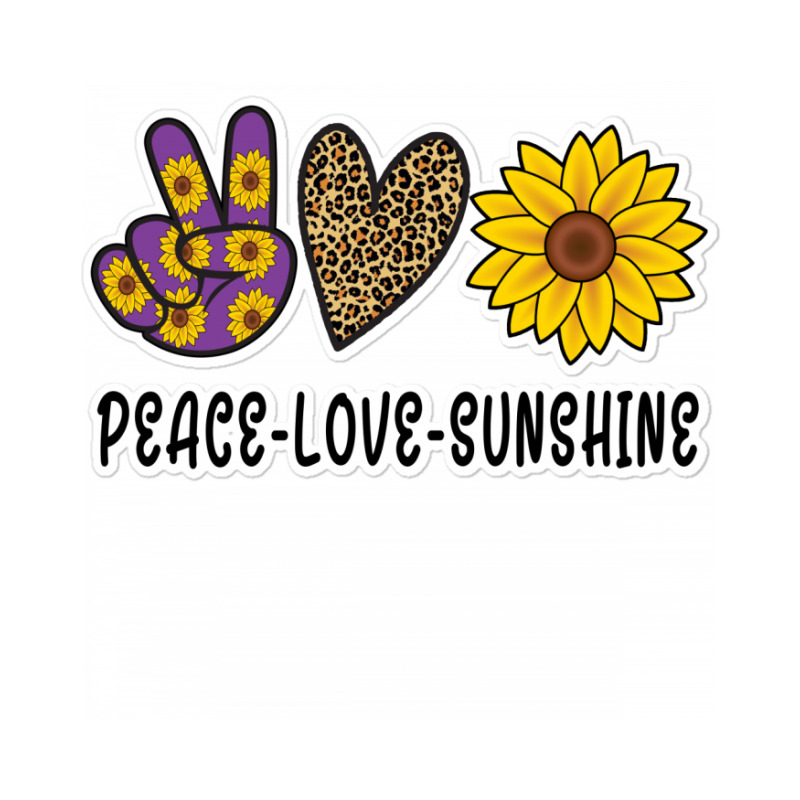 Peace Love Sunshıne Sticker | Artistshot