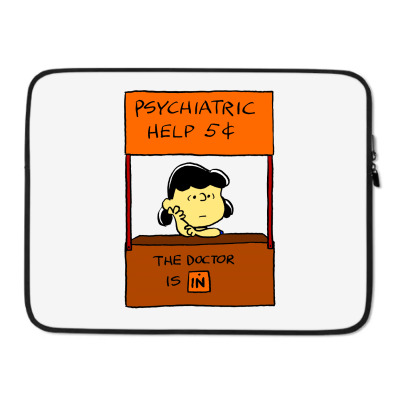 Lucy Van Pelt: The Doctor Is In Laptop Sleeve Designed By Pop Cultured